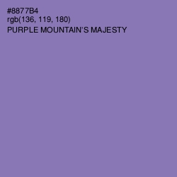 #8877B4 - Purple Mountain's Majesty Color Image