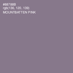 #88788B - Mountbatten Pink Color Image