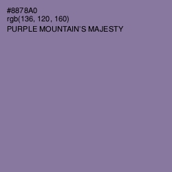 #8878A0 - Purple Mountain's Majesty Color Image