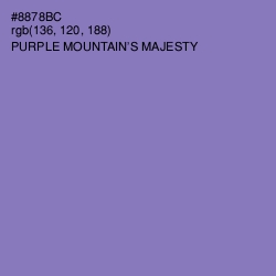 #8878BC - Purple Mountain's Majesty Color Image