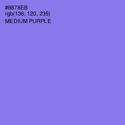 #8878EB - Medium Purple Color Image