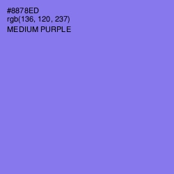 #8878ED - Medium Purple Color Image