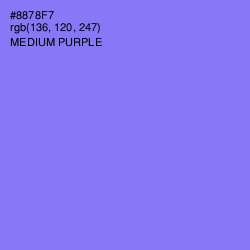 #8878F7 - Medium Purple Color Image