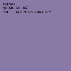 #8879A7 - Purple Mountain's Majesty Color Image