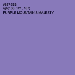 #8879BB - Purple Mountain's Majesty Color Image
