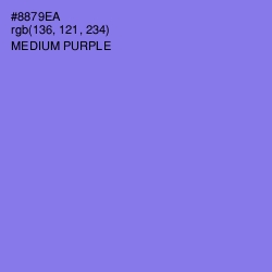 #8879EA - Medium Purple Color Image