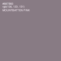 #887B83 - Mountbatten Pink Color Image