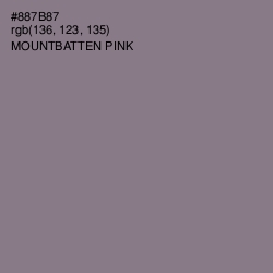#887B87 - Mountbatten Pink Color Image