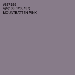 #887B89 - Mountbatten Pink Color Image