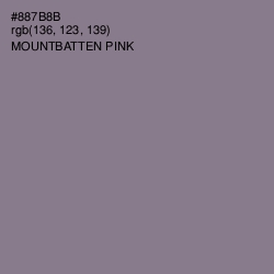 #887B8B - Mountbatten Pink Color Image