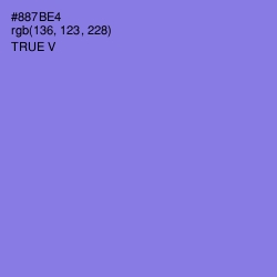 #887BE4 - True V Color Image