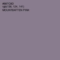 #887C8D - Mountbatten Pink Color Image