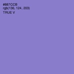 #887CCB - True V Color Image