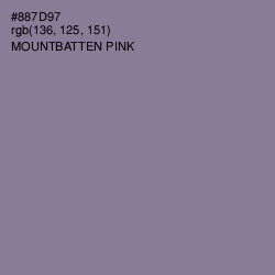 #887D97 - Mountbatten Pink Color Image