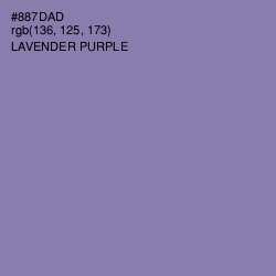 #887DAD - Lavender Purple Color Image