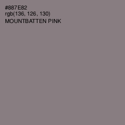 #887E82 - Mountbatten Pink Color Image