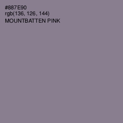 #887E90 - Mountbatten Pink Color Image