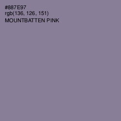 #887E97 - Mountbatten Pink Color Image