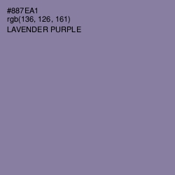 #887EA1 - Lavender Purple Color Image