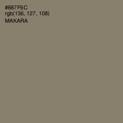 #887F6C - Makara Color Image