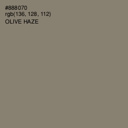 #888070 - Olive Haze Color Image