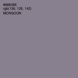 #88808E - Monsoon Color Image