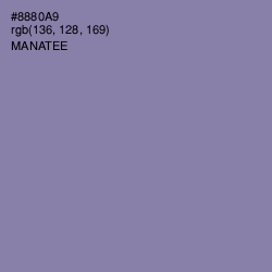 #8880A9 - Manatee Color Image
