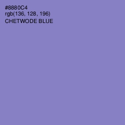 #8880C4 - Chetwode Blue Color Image