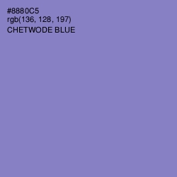 #8880C5 - Chetwode Blue Color Image