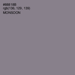 #88818B - Monsoon Color Image