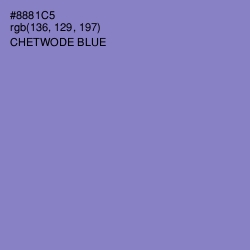 #8881C5 - Chetwode Blue Color Image