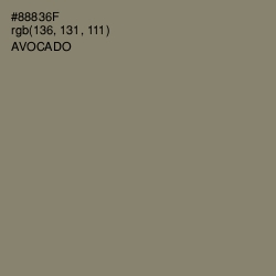 #88836F - Avocado Color Image