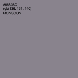 #88838C - Monsoon Color Image