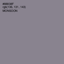 #88838F - Monsoon Color Image