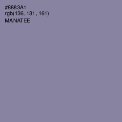 #8883A1 - Manatee Color Image