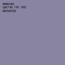 #8884A2 - Manatee Color Image