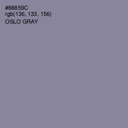 #88859C - Oslo Gray Color Image