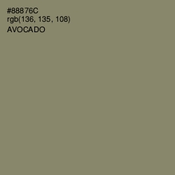 #88876C - Avocado Color Image