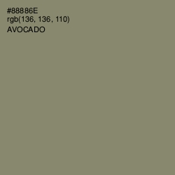 #88886E - Avocado Color Image