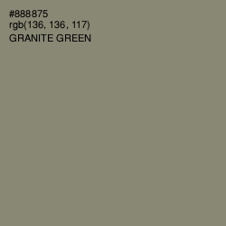 #888875 - Granite Green Color Image