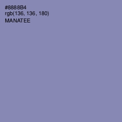 #8888B4 - Manatee Color Image