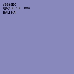 #8888BC - Bali Hai Color Image