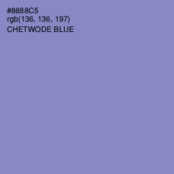 #8888C5 - Chetwode Blue Color Image