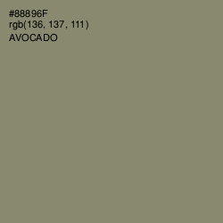 #88896F - Avocado Color Image