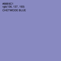#8889C1 - Chetwode Blue Color Image