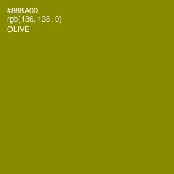 #888A00 - Olive Color Image