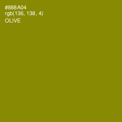 #888A04 - Olive Color Image