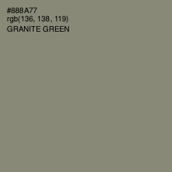 #888A77 - Granite Green Color Image