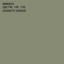 #888B74 - Granite Green Color Image