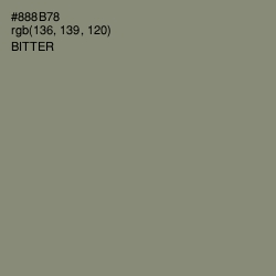 #888B78 - Bitter Color Image